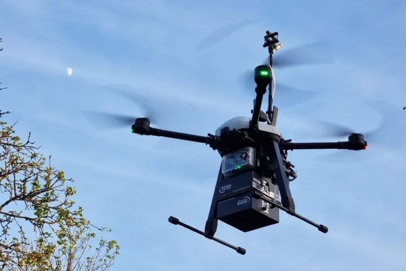 Image: Custom built drone to survey green house gas emissions 