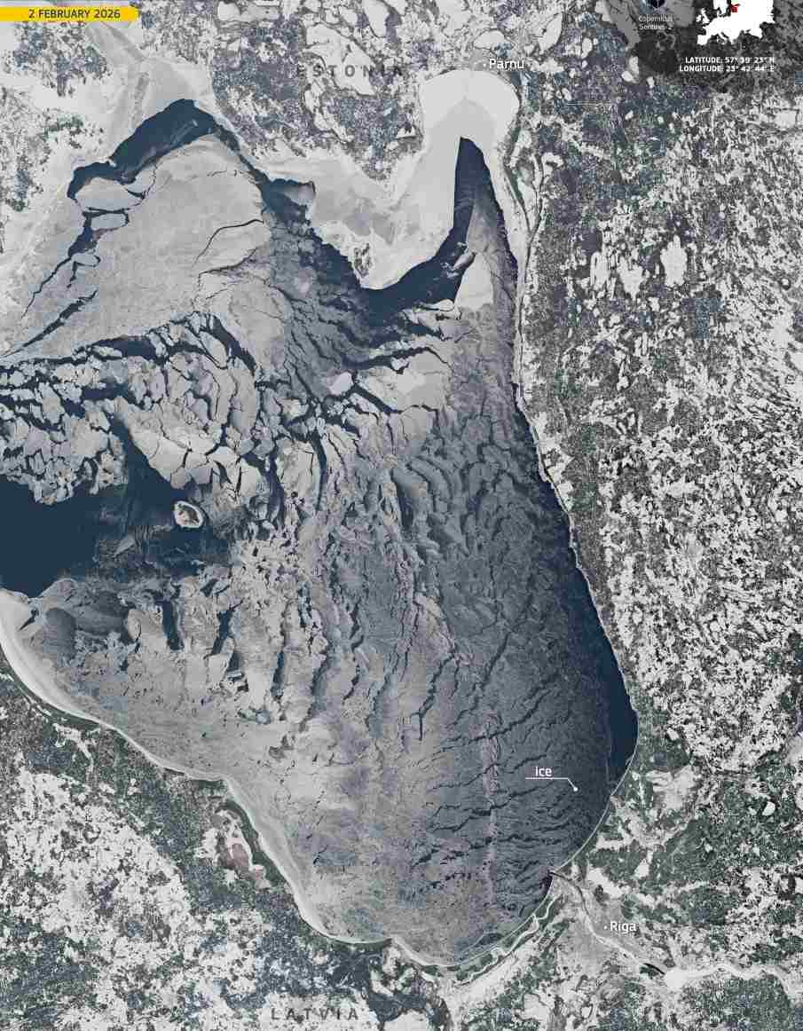 Satellite Image: Gulf of Riga, Baltic Sea