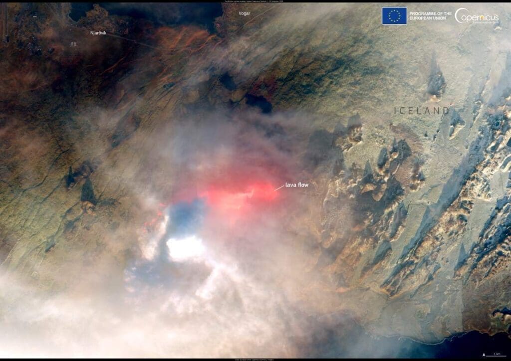 Image of the day: A new eruption is ongoing in Iceland Satellite Image: Sundhnúkur volcano, Iceland (s. new eruption)