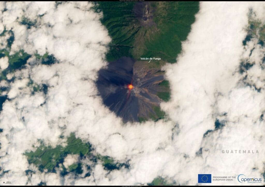 Image of the day: Guatemala’s Fuego Volcano erupts Satellite Image: Eruption of the Fuego Volcano, Guatemala