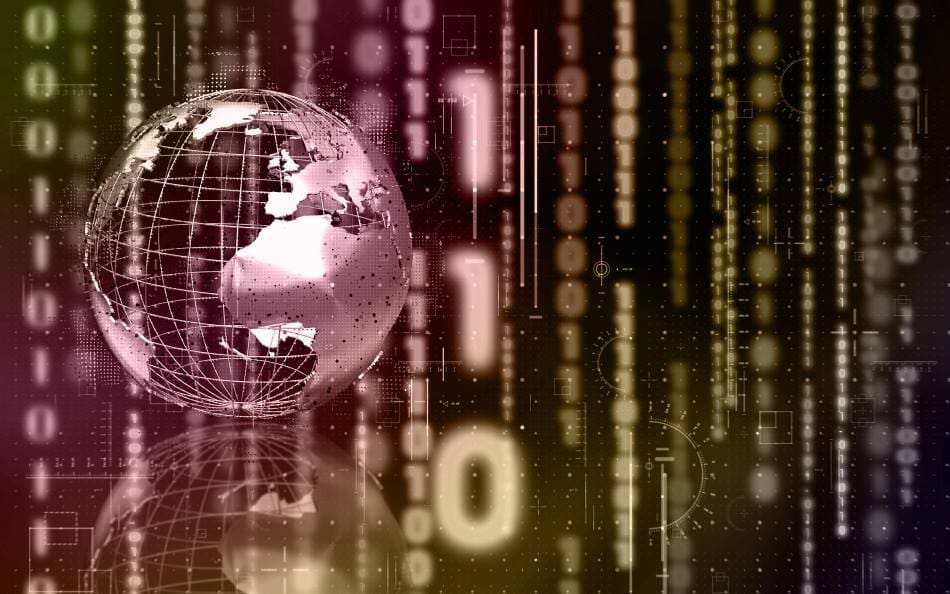Image: Binary world illustration