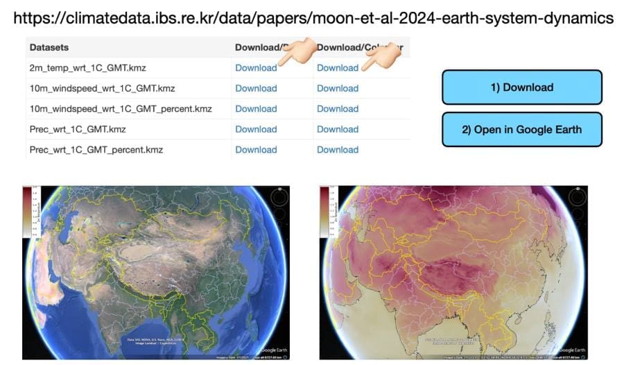 Earth's climate future simulated at 9 km resolution Image: data link (s. Earth climate modeling)